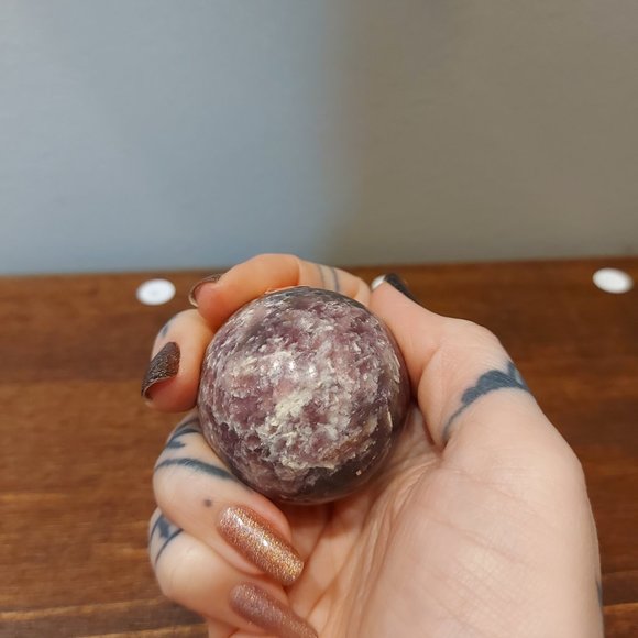 🔥 Sale 🔥 Lepidolite Sphere - Final Price - Picture 6 of 9